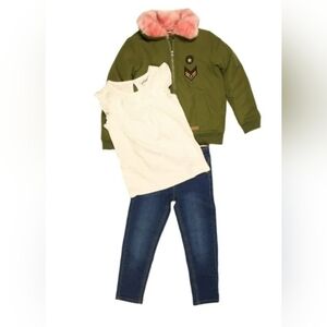 Bufalo By David Bitton Little Girls 3-piece Top, Pan And Outerwear Set 2T